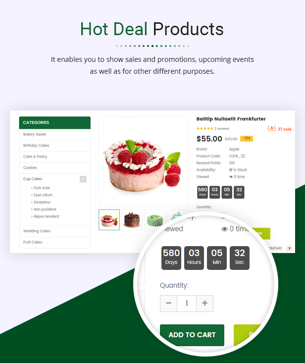 cakeshop - Opencart 3 Theme