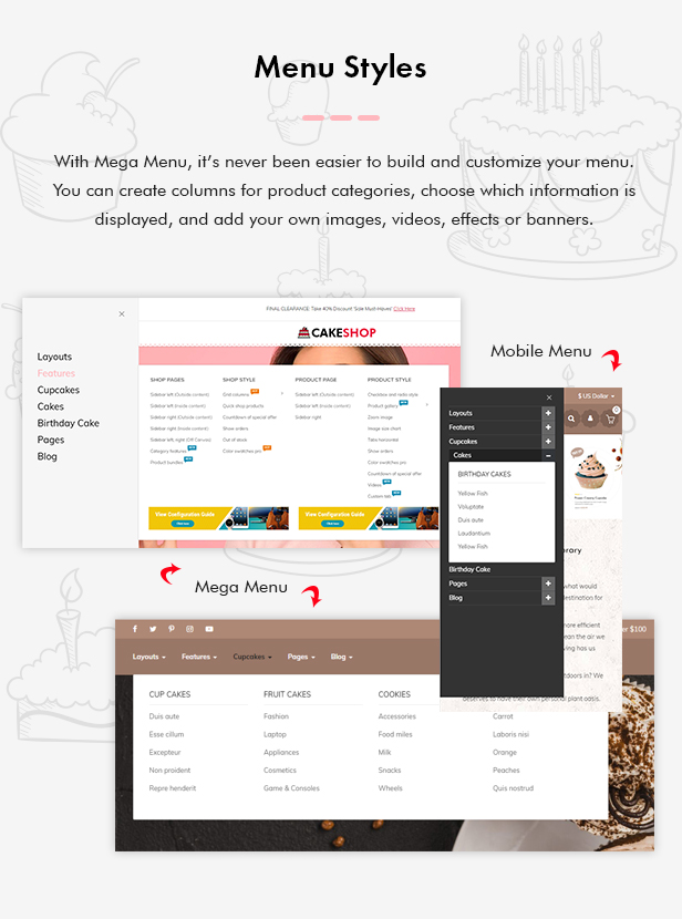 CakeShop – Cake Bakery Shop OpenCart 3 Theme