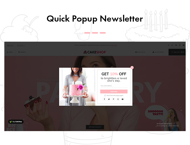 CakeShop – Cake Bakery Shop OpenCart 3 Theme