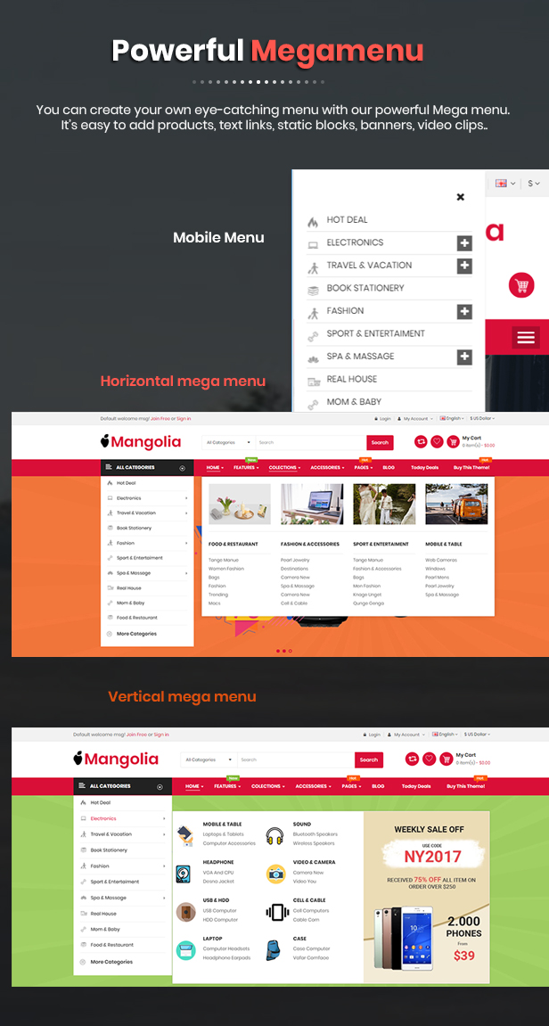 Mangolia - OpenCart Theme