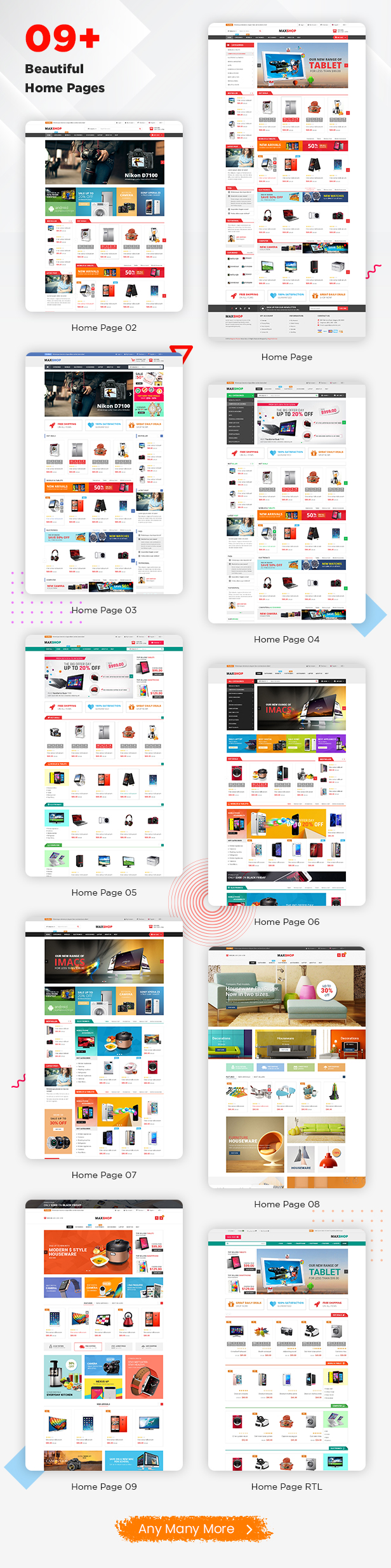 Responsive Multipurpose OpenCart Theme 