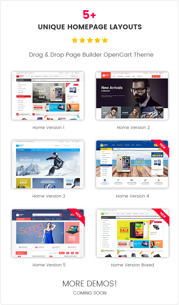 homepage layouts