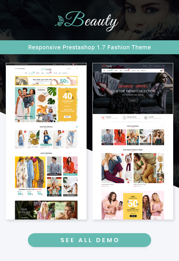 Beauty - Modern Responsive PrestaShop 1.7 Fashion Theme - 1