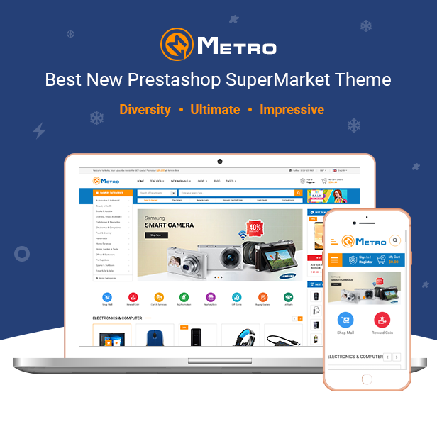 Metro - Multipurpose Responsive MarketPlace PrestaShop 1.7 Theme - 1