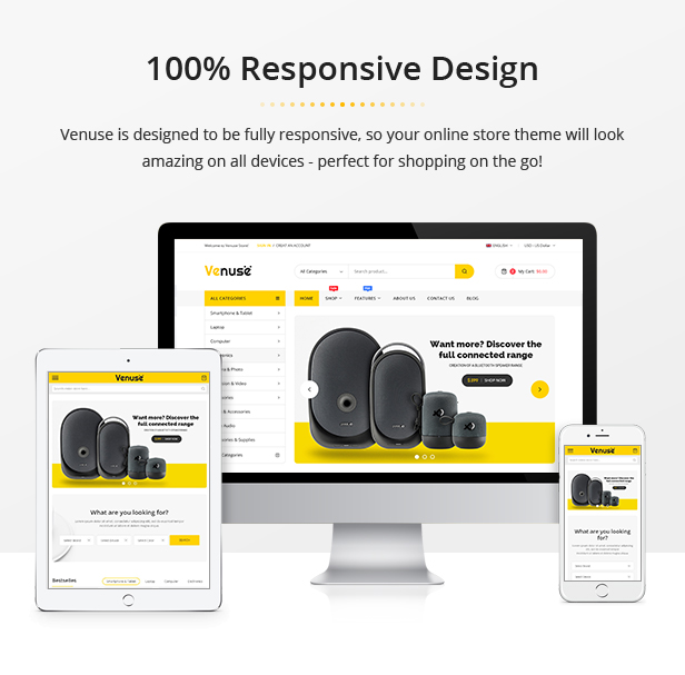 Venuse - Premium Responsive PrestaShop 1.7 Digital Theme - 2