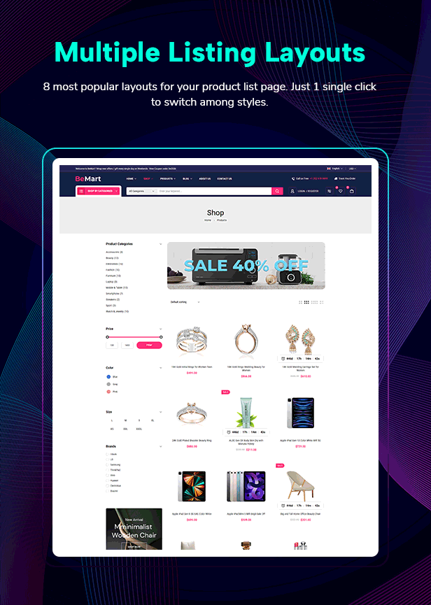 Bemart- AutoParts & Tools WooCommerce WordPress Theme