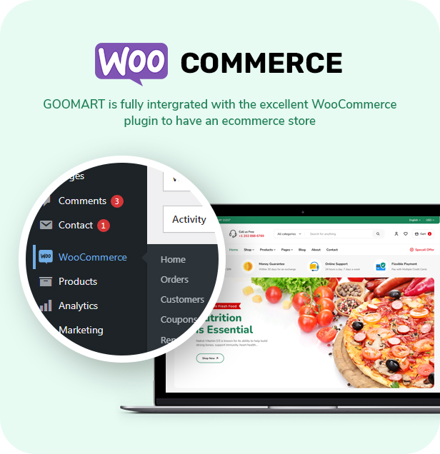 GooMart - Food, Grocery & Organic Stores WooCommerce WordPress Theme