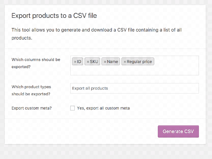 export-products-to-a-csv-file